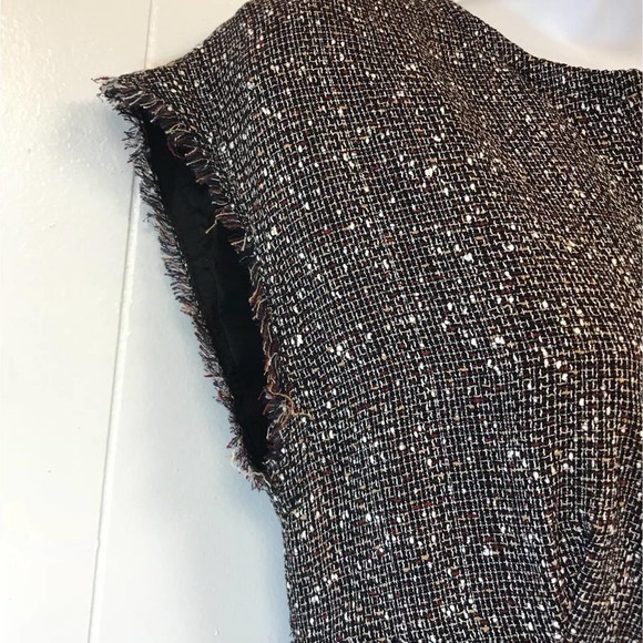 ESCADA Fringed Edges Tweed Dress Suit 34  36 - Picture 4 of 12